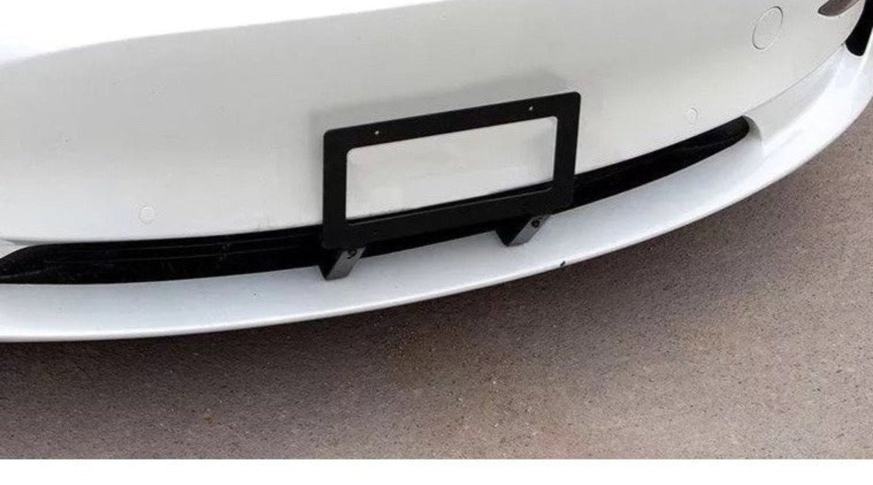 Front Bumper Tow Hook License Plate Mounting Bracket For 2020-up Tesla  Model Y