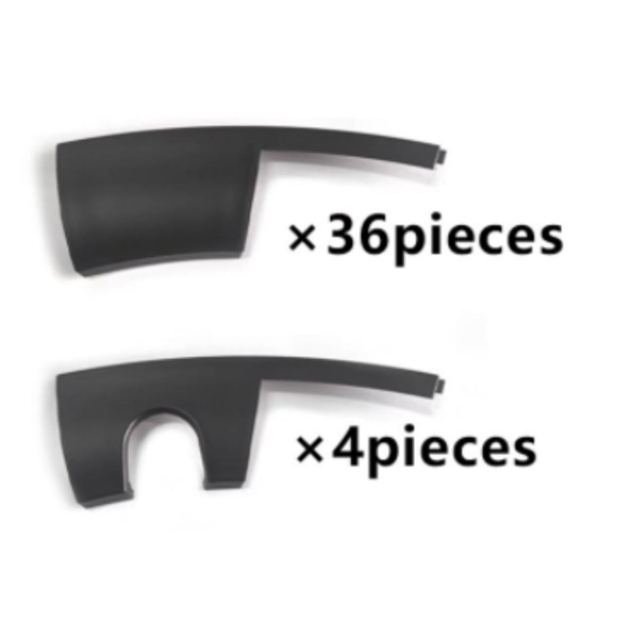 Klutchtech Tesla Model Y 2025 Juniper Wheel Rim Protectors - 4-Pack 20 Inch ABS Hubcaps (Silver) - View #7