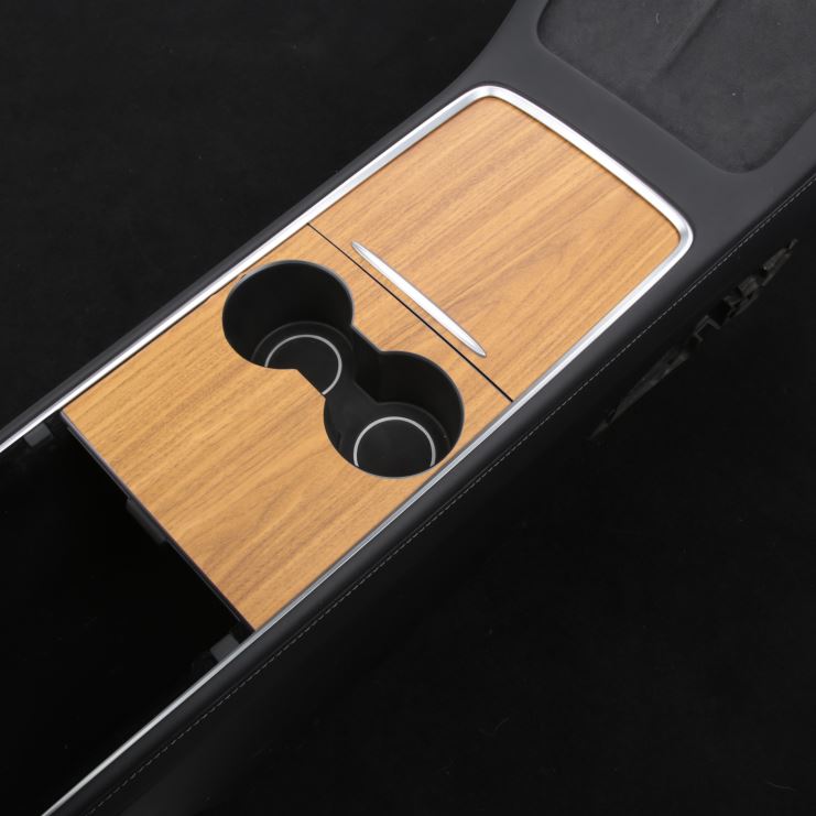 Tesla Model 3 Center Console Vinyl Wraps (2020/2021) interior accessories TALSEM Dark Brown Wood Model 3 - 2021 