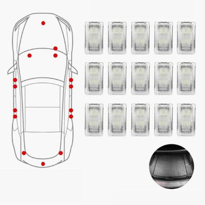 Ultra-Bright LED Lighting Upgrade for Tesla Model S, Model X, Model 3 and Model Y Interior TALSEM set of 15 white 