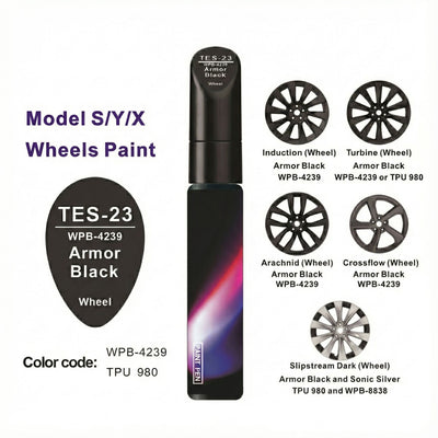Wheel Touch Up Paint for Tesla Exterior TALSEM Armor Black 