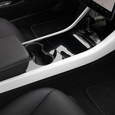 Center console side wraps White and Carbon Fiber For Tesla Model 3 and Tesla Model Y Interior TALSEM  
