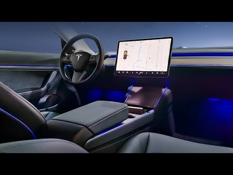 Tesla Model 3/Y Ambient Lighting with Central Console Control (2021-2023)