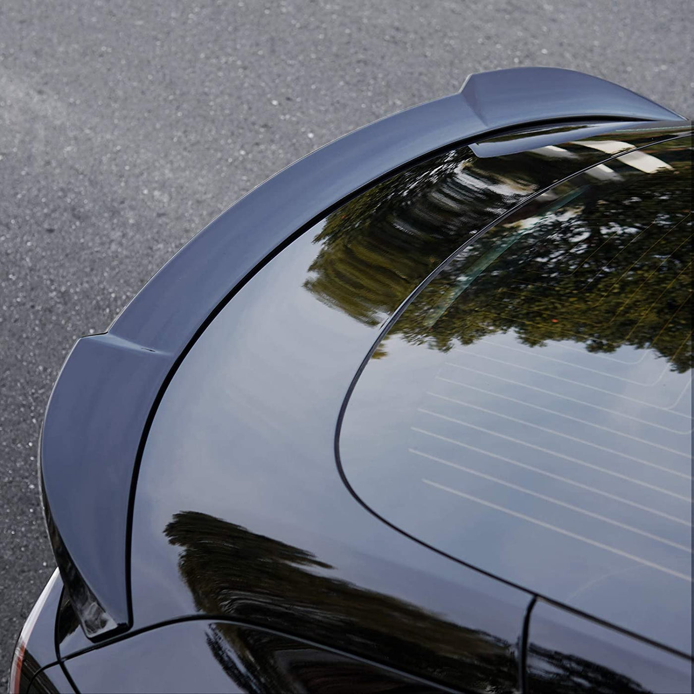 Rear Trunk Spoiler, in black, matte carbon, and glossy carbon for Model Y Exterior TALSEM 