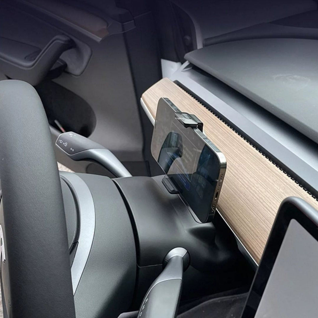 Tesla Model 3/Y Wireless Steering Wheel Mounted Phone Charger interior TALSEM 