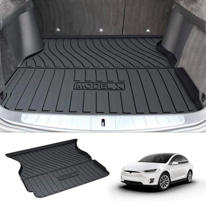 Tesla Model X All-Weather Floor Mats - Back Trunk Mat interior TALSEM 