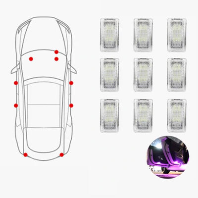 Ultra-Bright LED Lighting Upgrade for Tesla Model S, Model X, Model 3 and Model Y Interior TALSEM set of 9 pink 